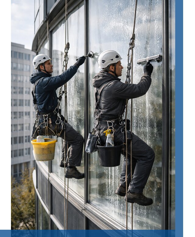 Мойка панорамных окон в Кузнецке от 365 р. заказать у ВЫСОТНИК-Кнц