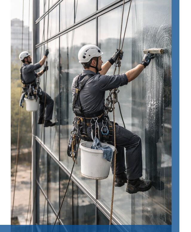 Мойка сплошного остекления в Кузнецке, заказать от 313 р.| ВЫСОТНИК-Кнц