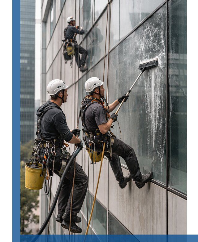 Профессиональная высотная мойка фасадов зданий в Кузнецке
