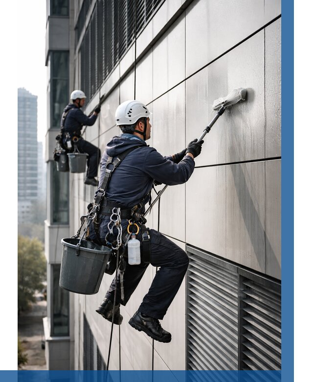 Мойка вентилируемого фасада в Кузнецке от 261 р. | ВЫСОТНИК-Кнц