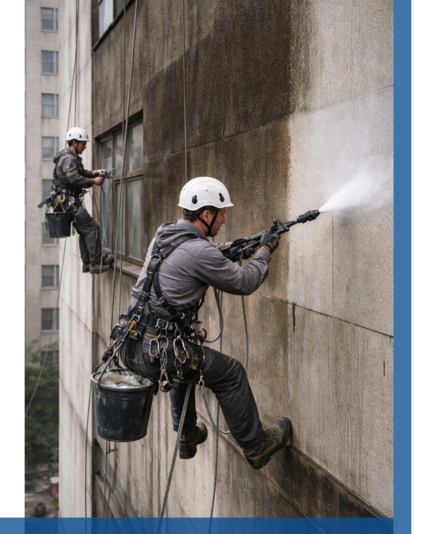 Очистка фасада от копоти в Кузнецке от 261 р. | ВЫСОТНИК-Кнц