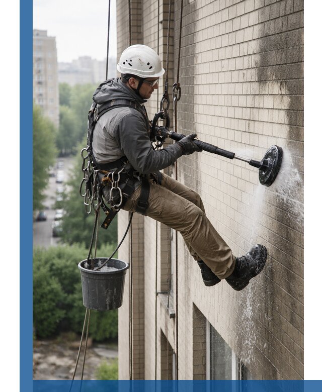 Очистка фасада от копоти в Кузнецке профессионально и безопасно