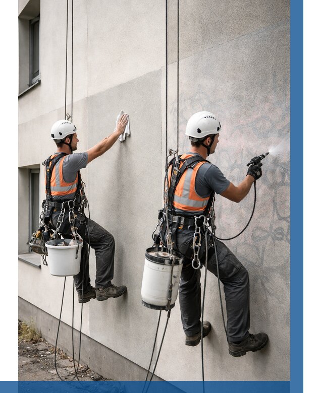 Антиграффити покрытие фасада в Кузнецке от 625 р. | ВЫСОТНИК-Кнц