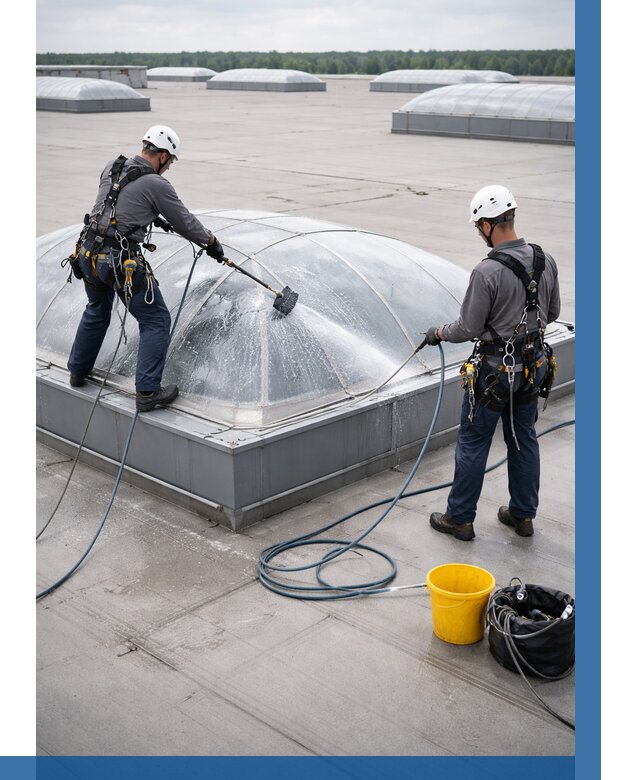 Мойка зенитных фонарей в Кузнецке, заказать от 4691 р. | ВЫСОТНИК-Кнц