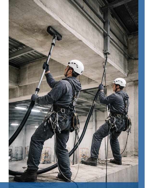 Обеспыливание потолочных конструкций в Кузнецке от 261 р. |ВЫСОТНИК-Кнц