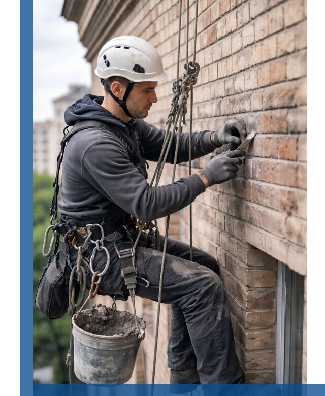 Качественный ремонт кирпичной кладки фасада в Кузнецке с гарантией