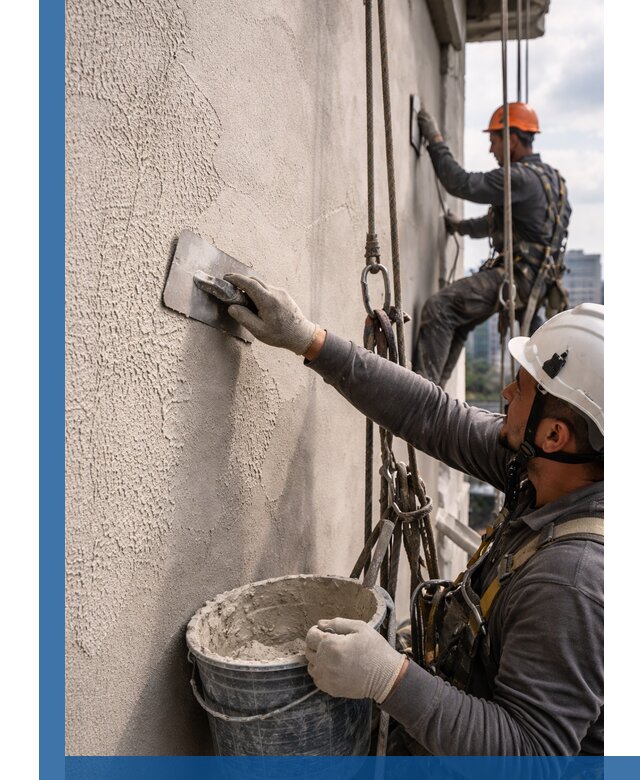 Декоративная штукатурка фасада с утеплением и защитой в Кузнецке