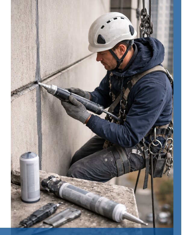 Вторичная герметизация швов в Кузнецке от 469 р. | ВЫСОТНИК-Кнц