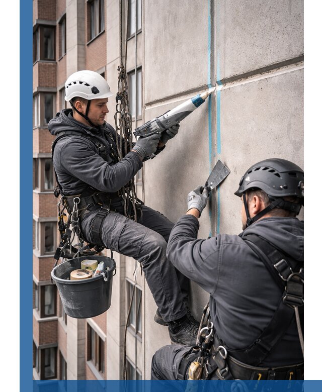 Вторичная герметизация швов фасада и кровли в Кузнецке