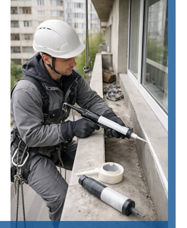 Герметизация швов лоджии в Кузнецке от 4691 р. | ВЫСОТНИК-Кнц