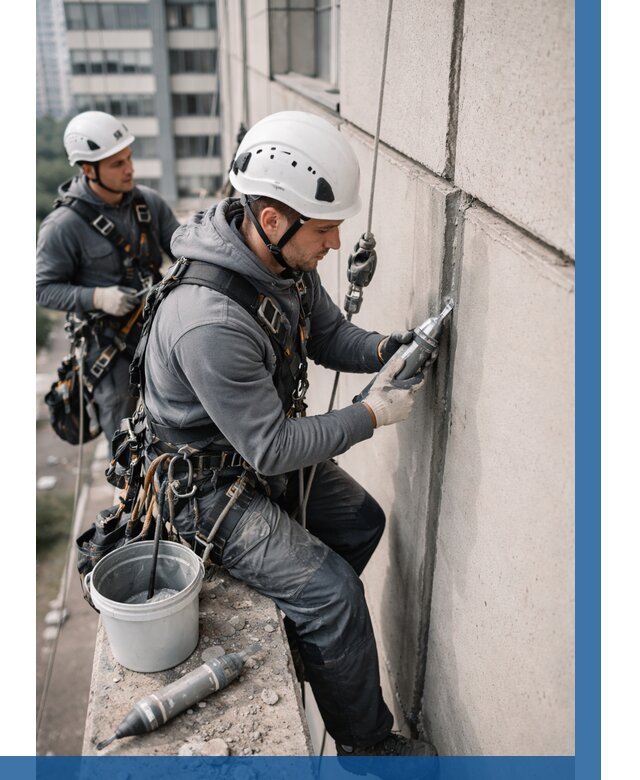 Ремонт деформационных швов здания в Кузнецке от 1042 р. | ВЫСОТНИК-Кнц