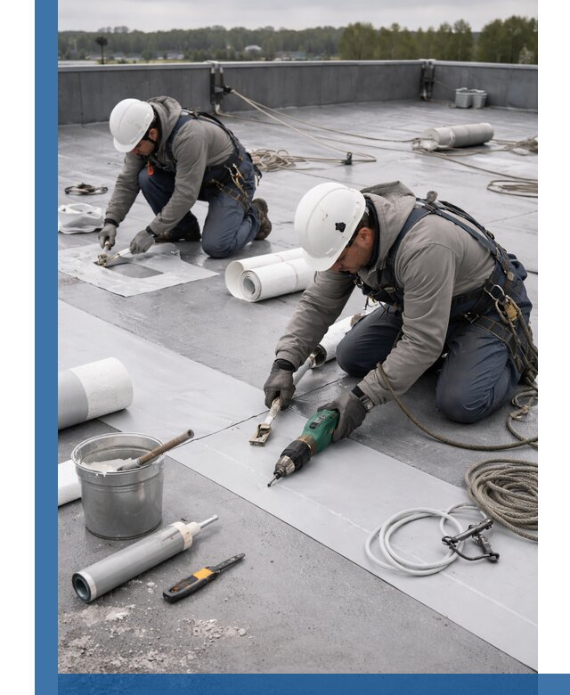 Ремонт мембранной кровли в Кузнецке качественно и с гарантией