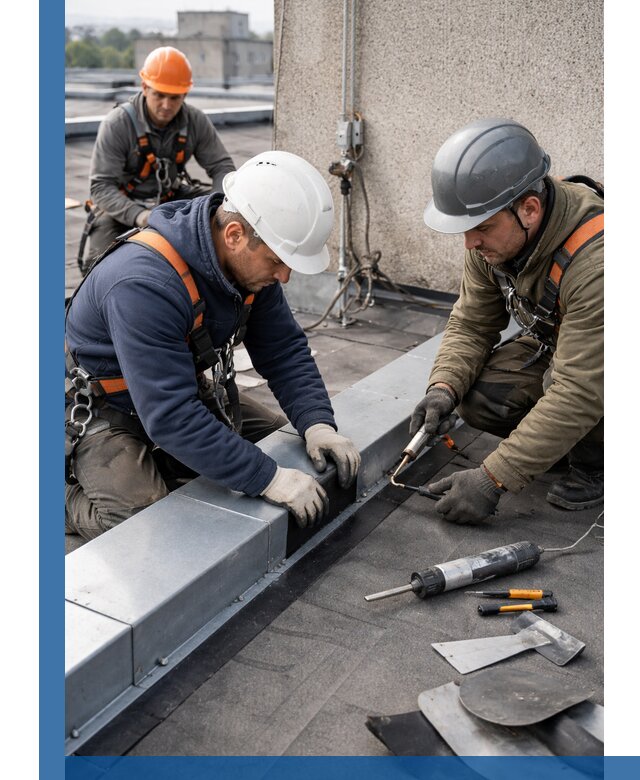 Ремонт кровельных примыканий в Кузнецке профессионально