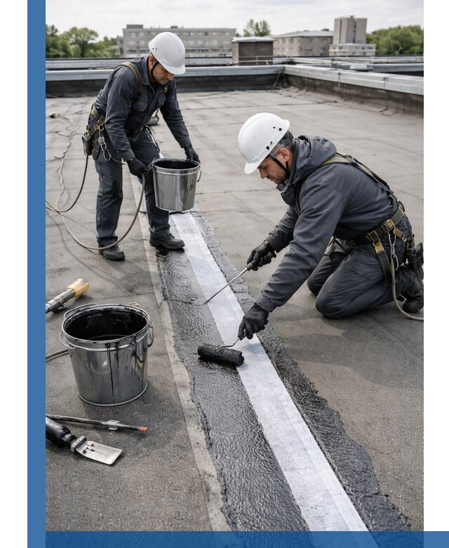 Гидроизоляция кровли мастикой в Кузнецке надежная защита