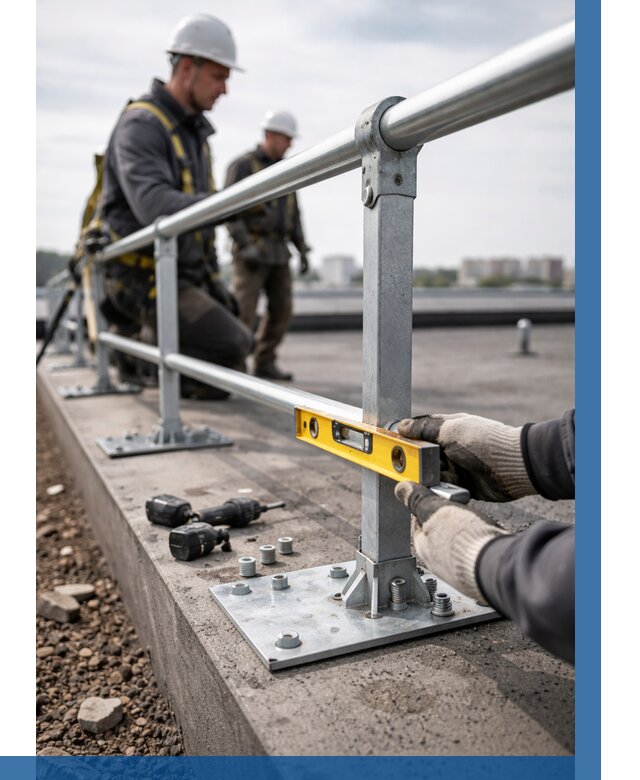 Монтаж кровельного ограждения в Кузнецке от 1251 р. | ВЫСОТНИК-Кнц