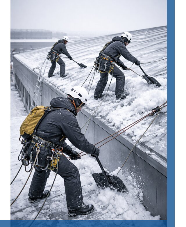 Очистка навесов от снега в Кузнецке от 4691 р. | ВЫСОТНИК-Кнц