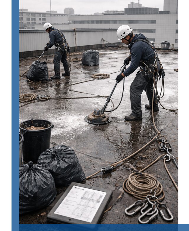 Плановая очистка кровли по графику в Кузнецке для безопасности