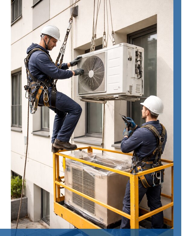 Демонтаж внешнего блока кондиционера в Кузнецке от 3648 р. | ВЫСОТНИК-Кнц