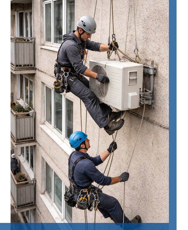 Перенос внешнего блока кондиционера в Кузнецке от 9382 р.| ВЫСОТНИК-Кнц