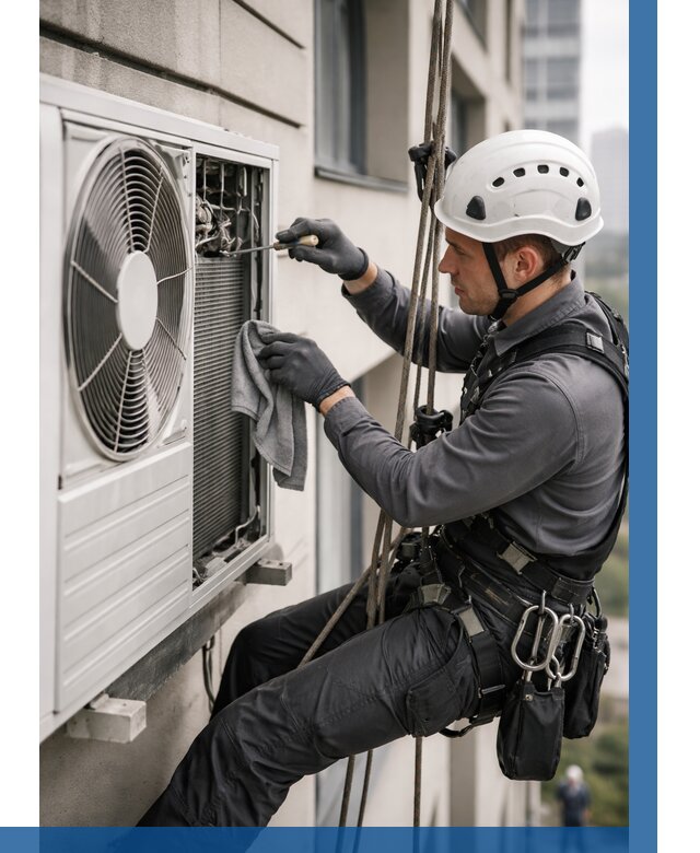 Обслуживание внешнего блока кондиционера в Кузнецке от 2814 р.ВЫСОТНИК-Кнц