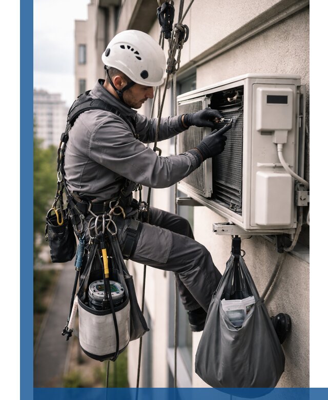 Обслуживание внешнего блока кондиционера в Кузнецке профессионально