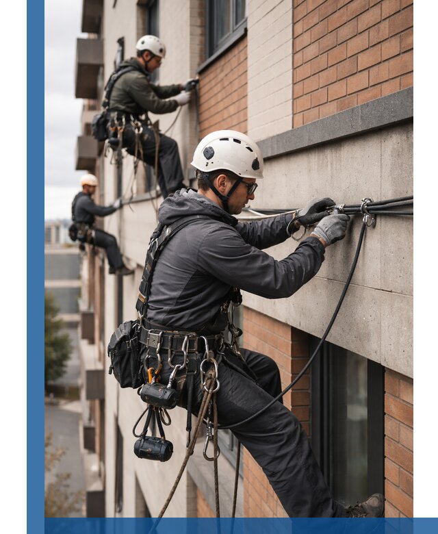 Крепление кабеля на фасаде монтаж и крепеж в Кузнецке