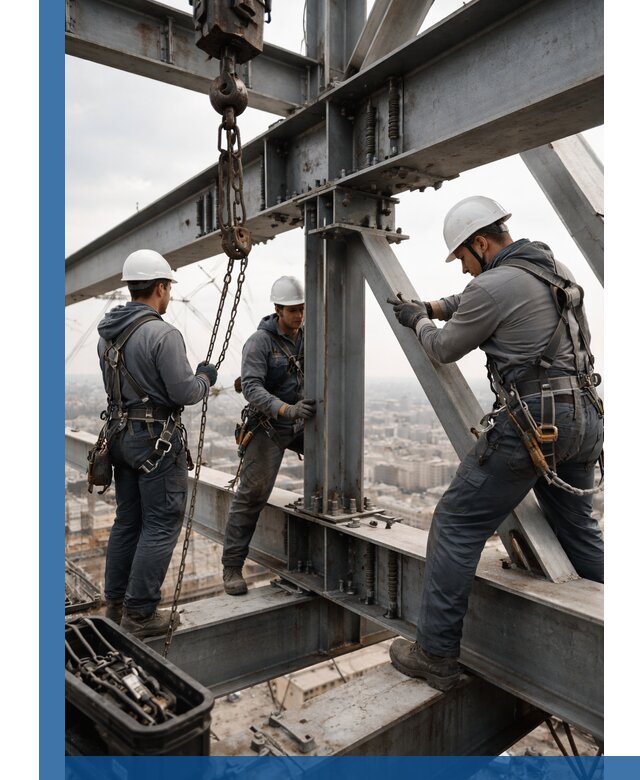 Профессиональный монтаж металлоконструкций на высоте в Кузнецке