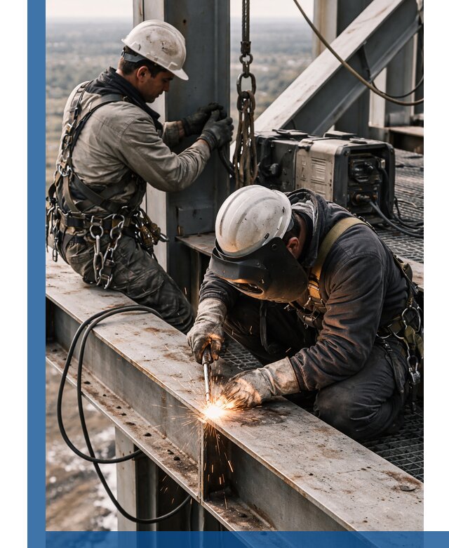 Высотные сварочные работы в Кузнецке для промышленных объектов