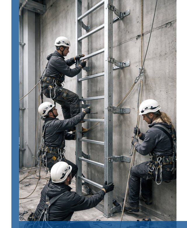 Монтаж металлических лестниц в Кузнецке под ключ со гарантией