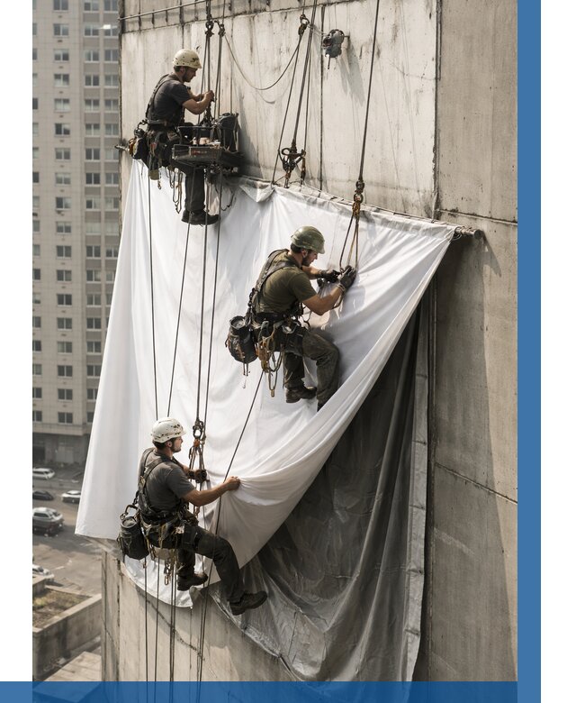 Замена баннерного полотна в Кузнецке от 6776 р. | ВЫСОТНИК-Кнц—заказать