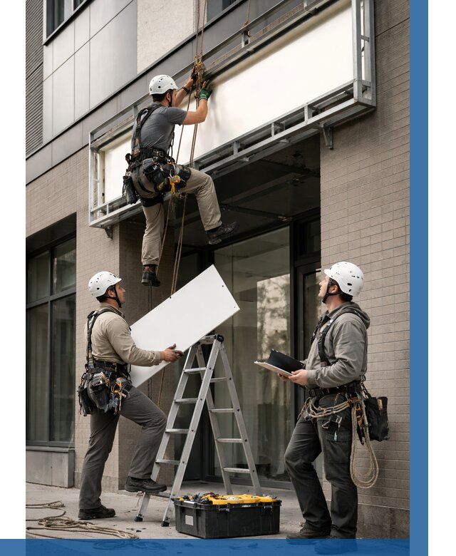 Монтаж светового короба в Кузнецке от 6776 р. | ВЫСОТНИК-Кнц