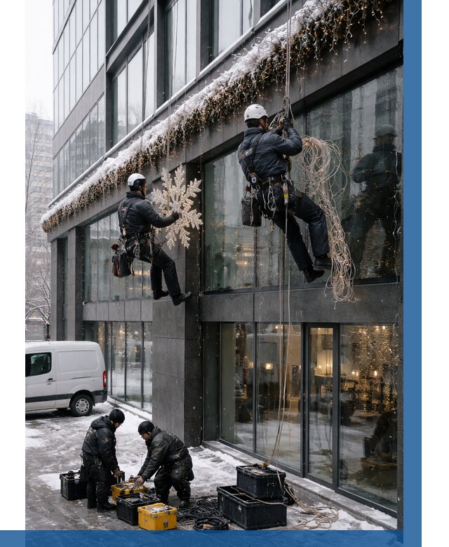 Демонтаж новогоднего оформления в Кузнецке от 5733 р. | ВЫСОТНИК-Кнц