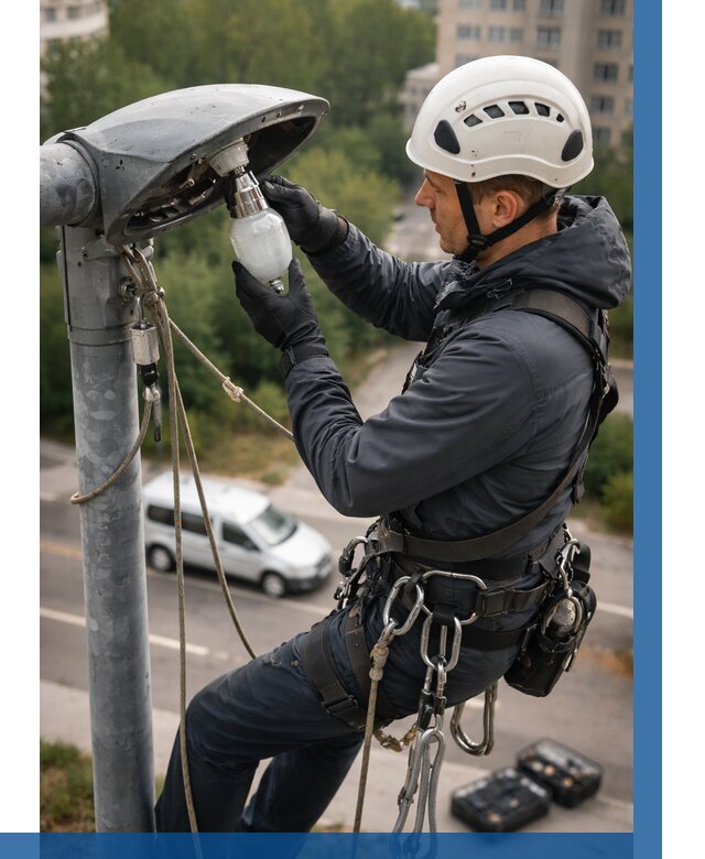 Замена ламп на высоте в Кузнецке от 2606 р. | ВЫСОТНИК-Кнц