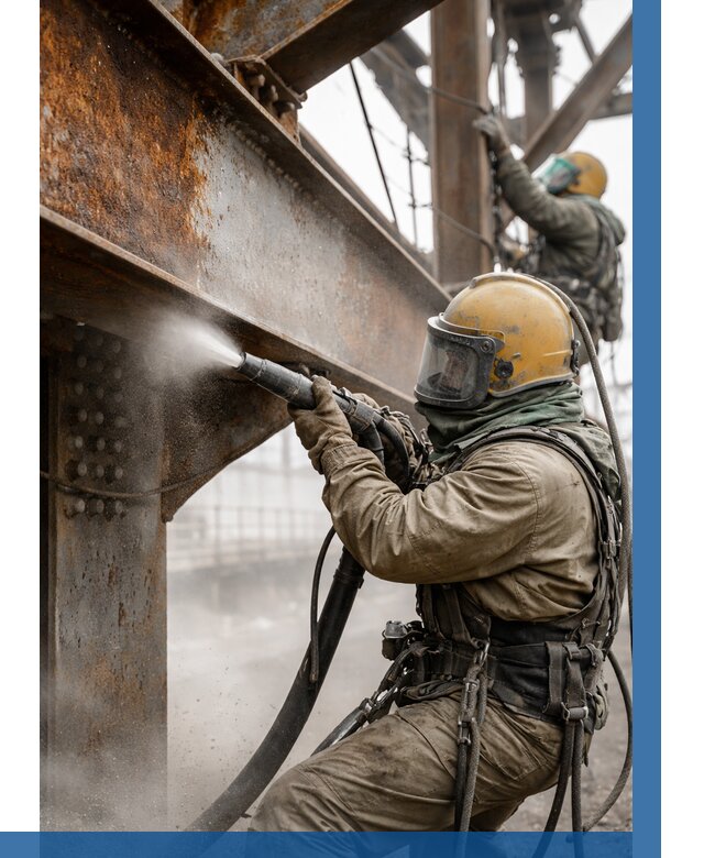 Пескоструйная очистка металлоконструкций в Кузнецке по 625 р.  ВЫСОТНИК-Кнц