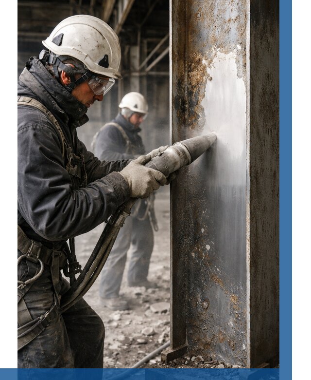 Удаление старой краски с металла в Кузнецке от 469 р. | ВЫСОТНИК-Кнц