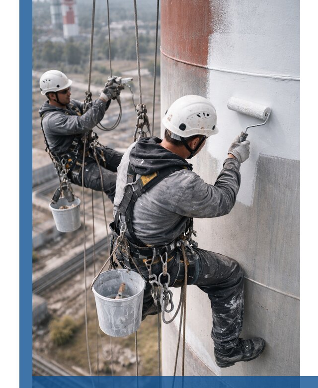 Покраска дымовых труб в Кузнецке: антикоррозийная защита и восстановление