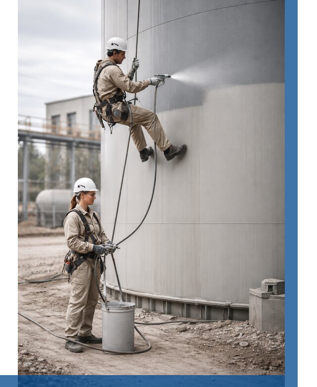 Покраска резервуаров в Кузнецке от 1251 р. | ВЫСОТНИК-Кнц — заказать