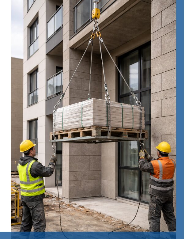 Подъем керамогранита на этаж в Кузнецке от 3648 р. | ВЫСОТНИК-Кнц