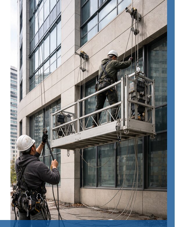 Монтаж и подъем фасадной люльки в Кузнецке от 12509 р. | ВЫСОТНИК-Кнц