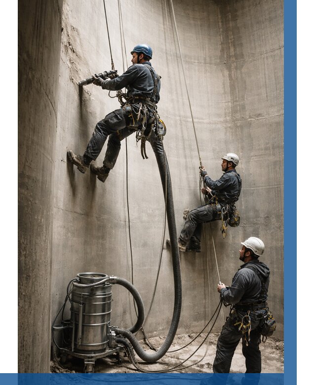 Зачистка силосов в Кузнецке от 4691 р. Договор и смета ВЫСОТНИК-Кнц