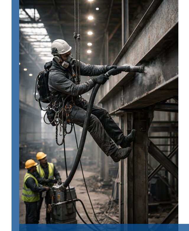 Обеспыливание конструкций в цехах промышленного производства в Кузнецке