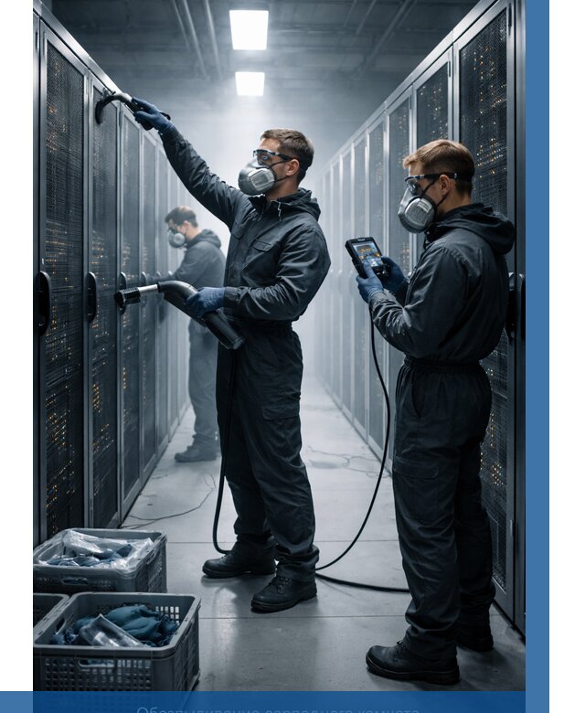 Обеспыливание серверной комнаты в Кузнецке от 4691 р. | ВЫСОТНИК-Кнц