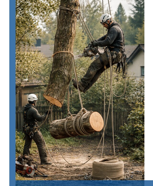 Валка деревьев частями в Кузнецке, безопасно и аккуратно