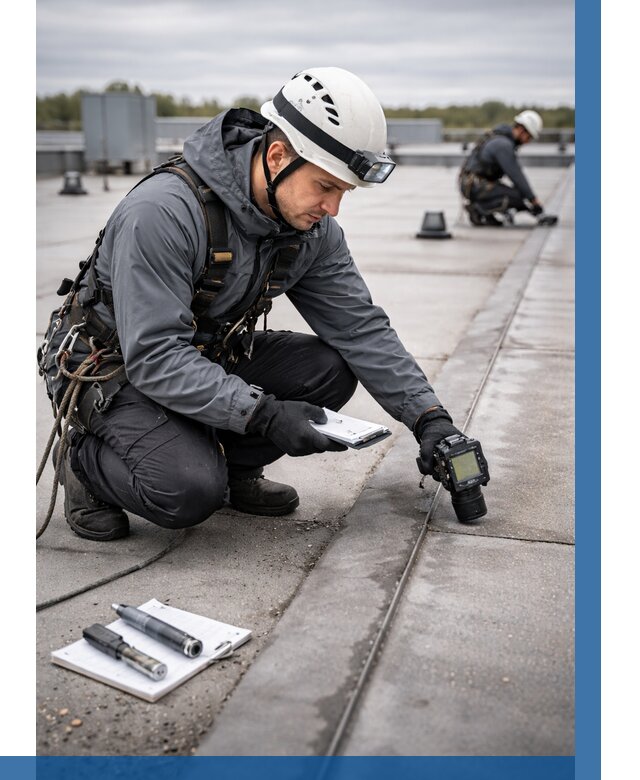 Обследование кровли на протечки в Кузнецке от 4691 р. | ВЫСОТНИК-Кнц