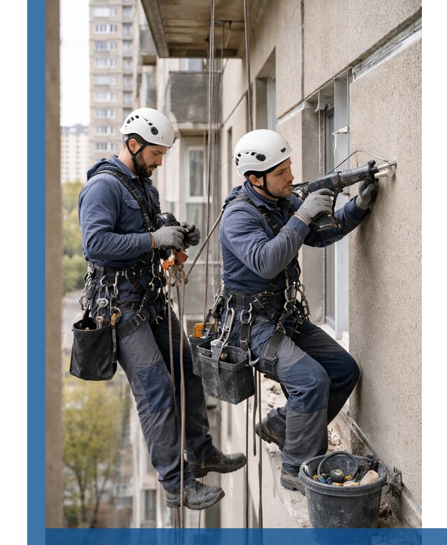 Промышленные альпинисты высотные работы и монтаж в Кузнецке